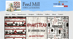 Desktop Screenshot of feedmillfabricandquilting.com
